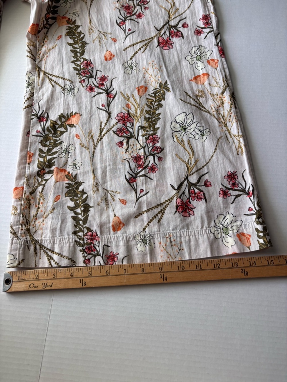 Free People Cream Floral Wide Leg Pants - Picture 12 of 14